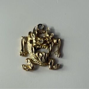 Gold Reptile Pendant